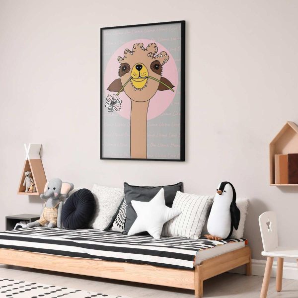 Poster - Cheerful Llama