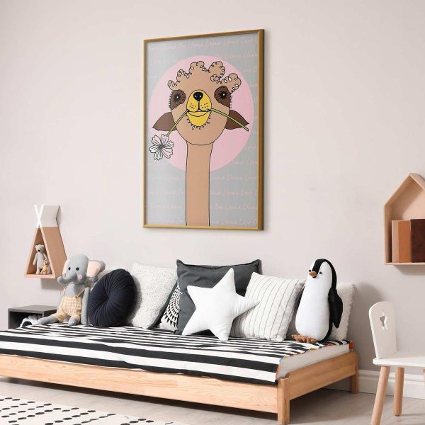 Poster - Cheerful Llama