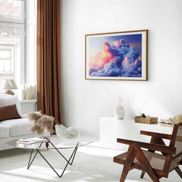 Poster - Clouds Like Painted: Artistic Dawn Brushes Painting the Sky