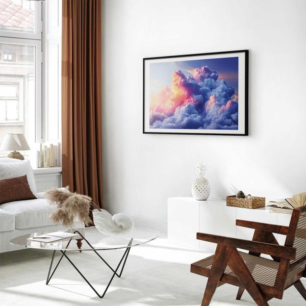 Poster - Clouds Like Painted: Artistic Dawn Brushes Painting the Sky