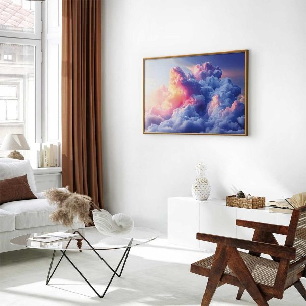 Poster - Clouds Like Painted: Artistic Dawn Brushes Painting the Sky