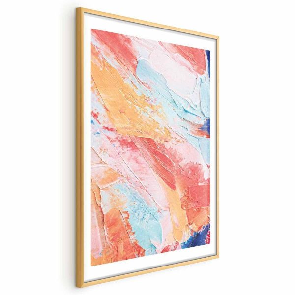 Poster - Colorful Harmony - dynamic color transitions in pastel tones
