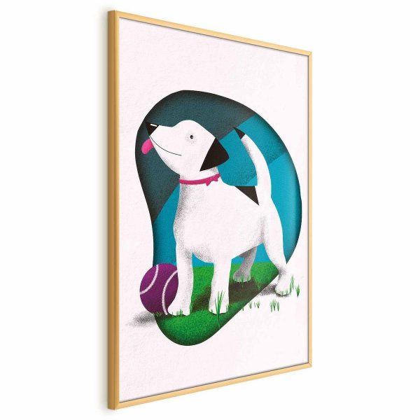 Poster - Dog and Ball
