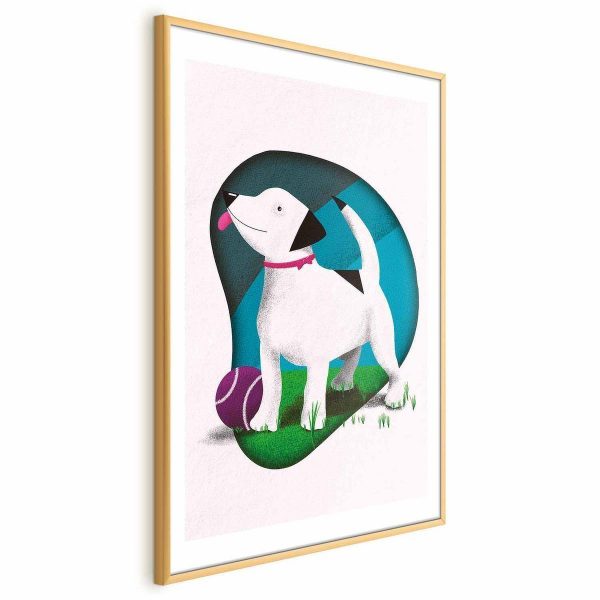 Poster - Dog and Ball
