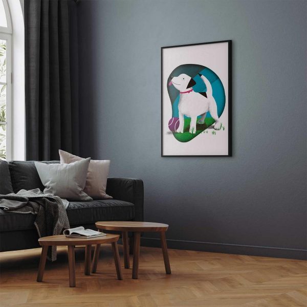 Poster - Dog and Ball