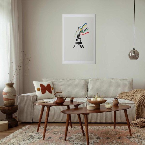 Poster - Eiffel Tower and Colors