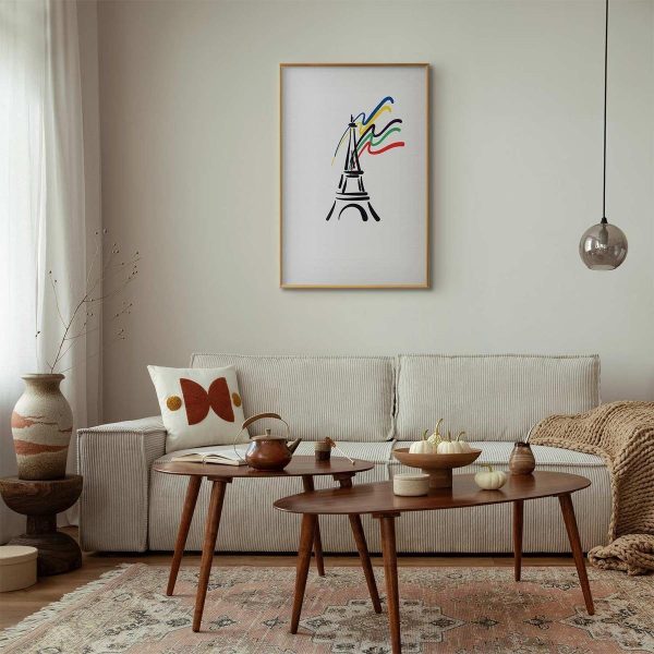 Poster - Eiffel Tower and Colors