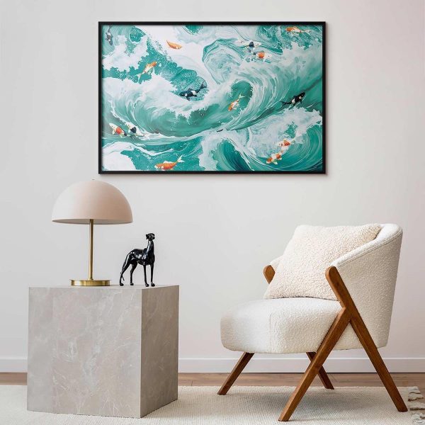 Poster - Fish and Waves