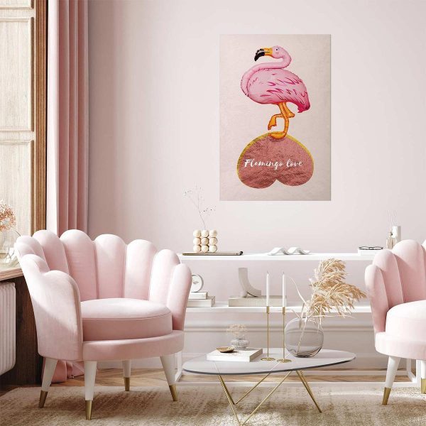 Poster - Flamingo in Love