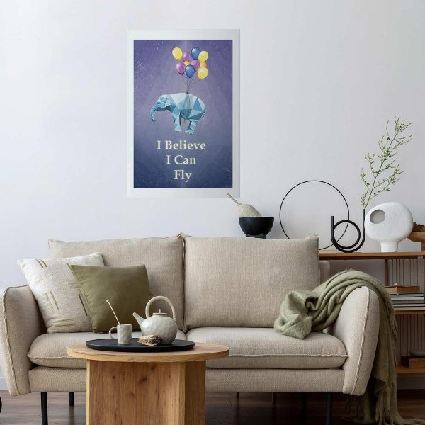 Poster - Flying Elephant
