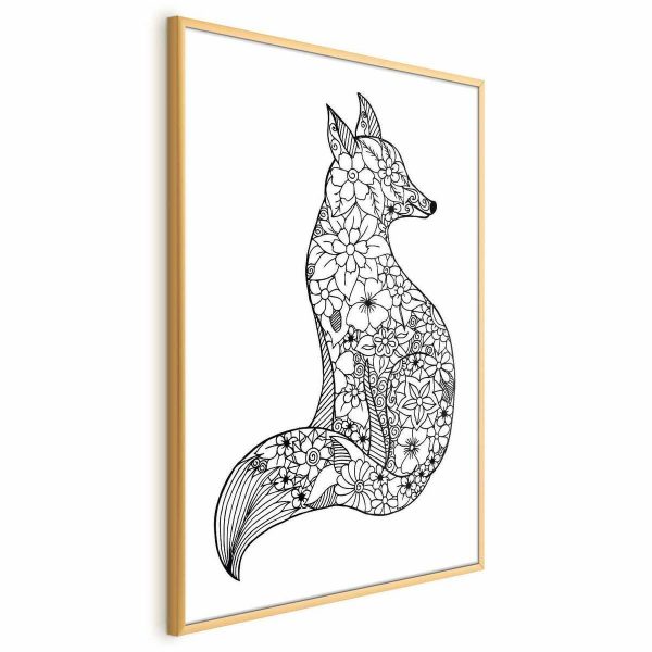 Poster - Fox in Flowers