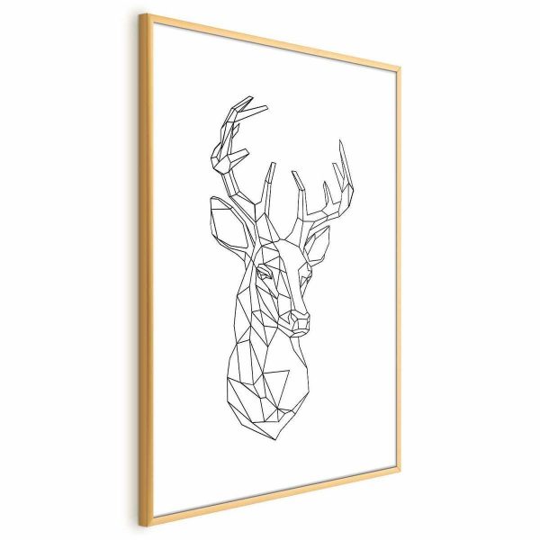 Poster - Geometric Deer