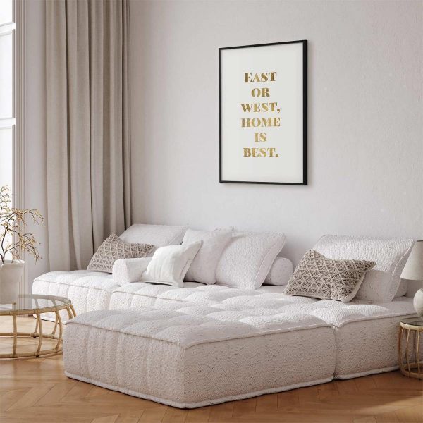 Poster - Gold Home Is Best