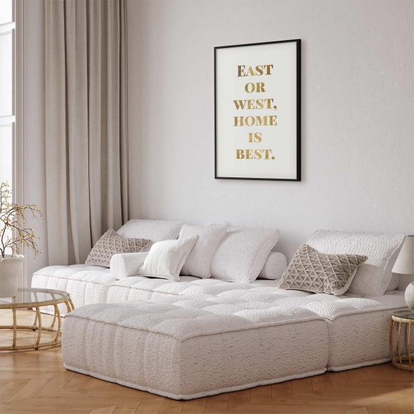 Poster - Gold Home Is Best