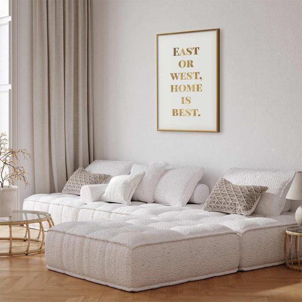 Poster - Gold Home Is Best