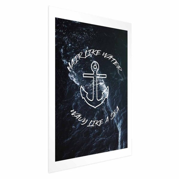 Poster - Hair Like Water, Wavy Like the Sea