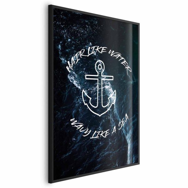 Poster - Hair Like Water, Wavy Like the Sea