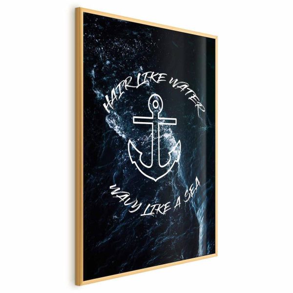 Poster - Hair Like Water, Wavy Like the Sea