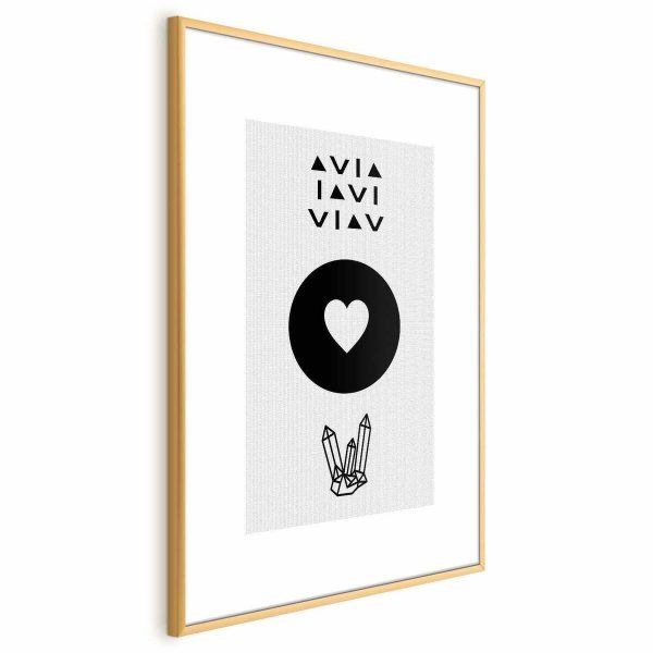 Poster - Heart and Crystals