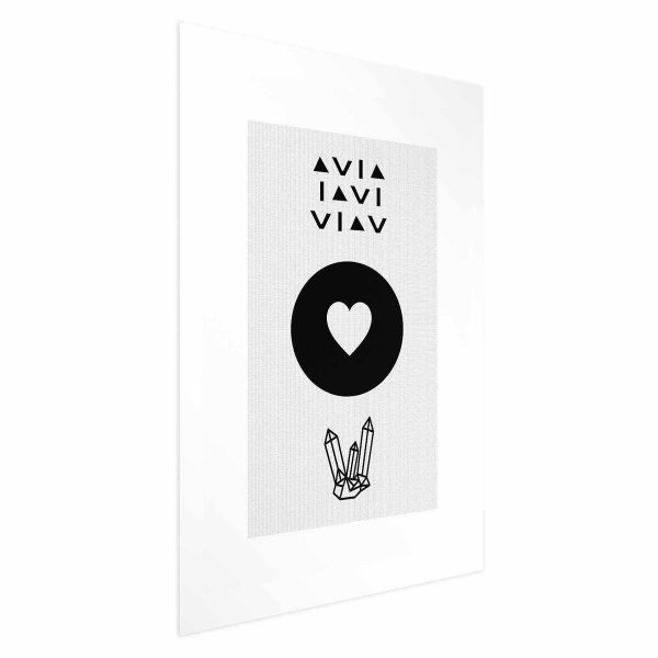 Poster - Heart and Crystals