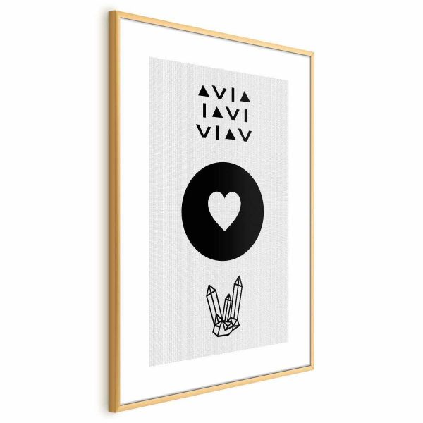 Poster - Heart and Crystals