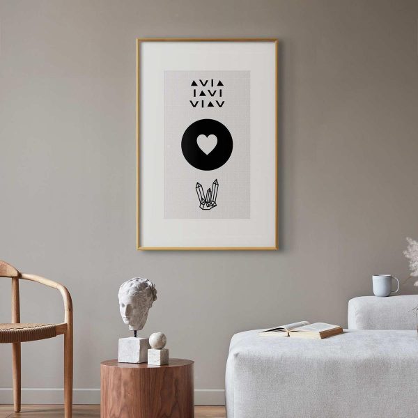 Poster - Heart and Crystals