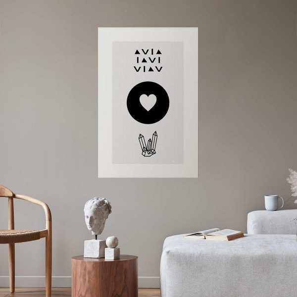Poster - Heart and Crystals