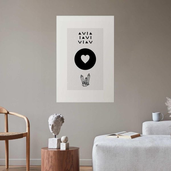 Poster - Heart and Crystals