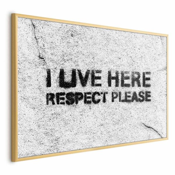 Poster - I Live Here, Respect Please