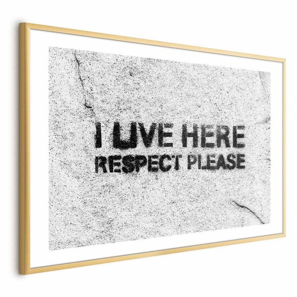Poster - I Live Here, Respect Please