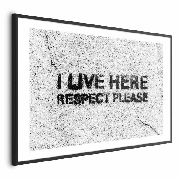 Poster - I Live Here, Respect Please