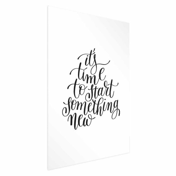 Poster - It's Time to Start Something New