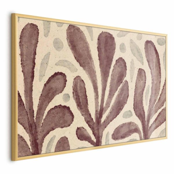 Poster - Leaves and Spots - large trembling shapes inspired by Matisse