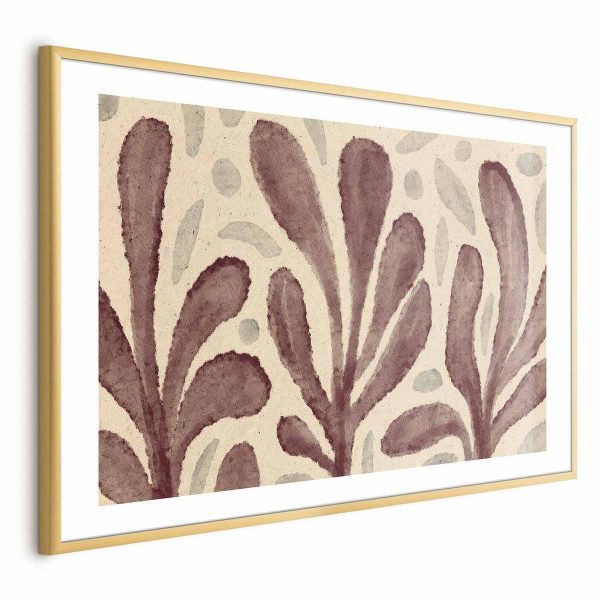 Poster - Leaves and Spots - large trembling shapes inspired by Matisse