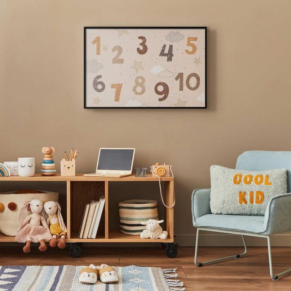 Poster - Numbers with Falling Snow