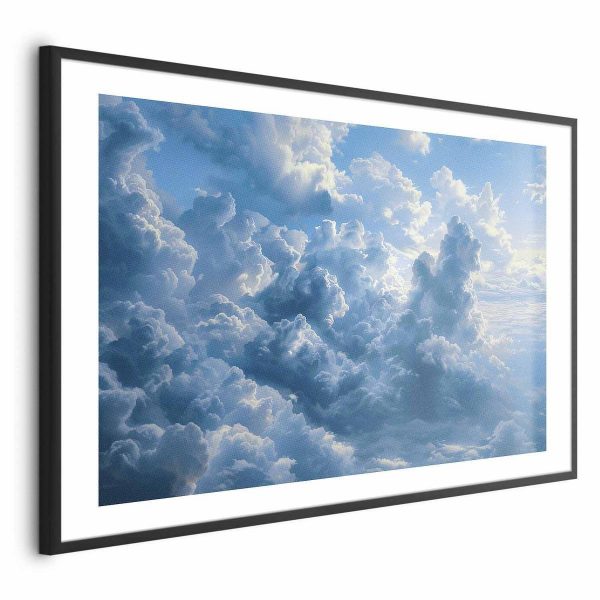 Poster - Ocean in the Air: Waving Clouds Reflecting Morning Light