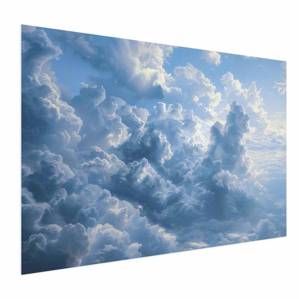 Poster - Ocean in the Air: Waving Clouds Reflecting Morning Light