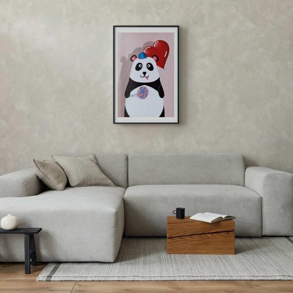 Poster - Panda with a Balloon