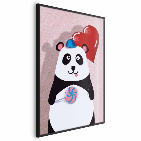 Poster - Panda with a Balloon