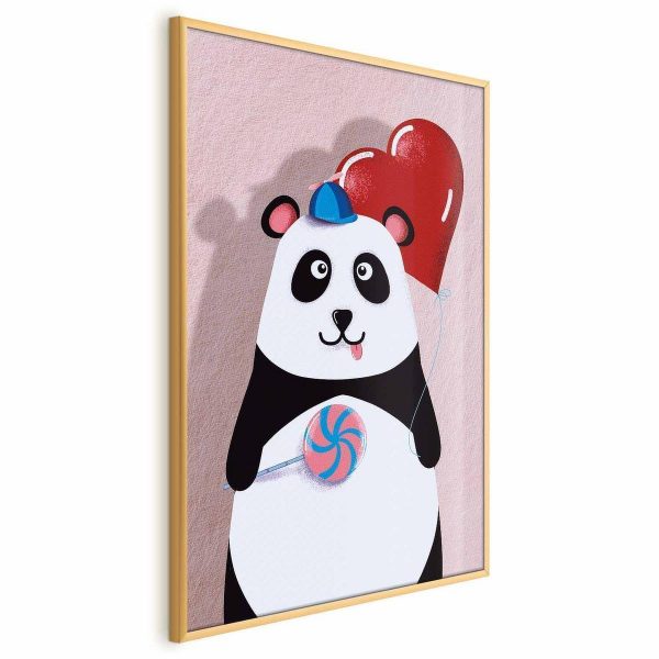 Poster - Panda with a Balloon