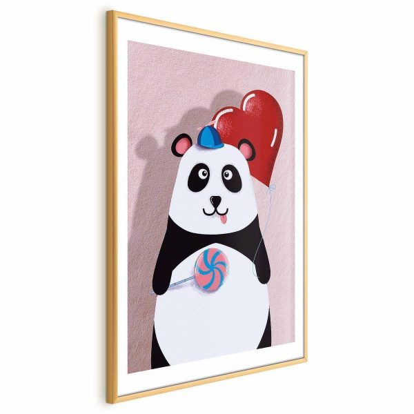 Poster - Panda with a Balloon