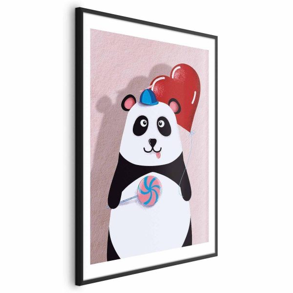 Poster - Panda with a Balloon