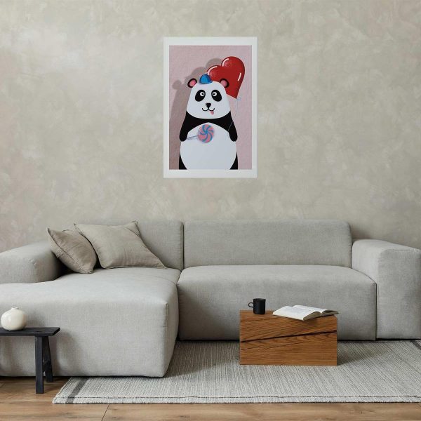 Poster - Panda with a Balloon