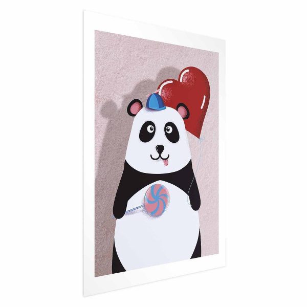 Poster - Panda with a Balloon