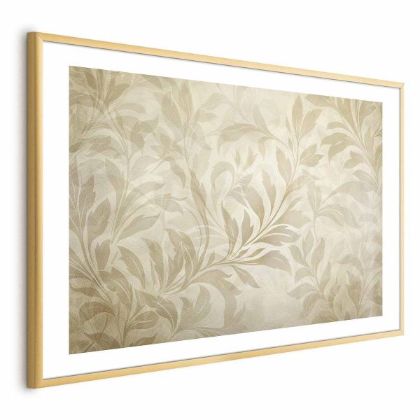 Poster - Sand-colored Leaves and Vines