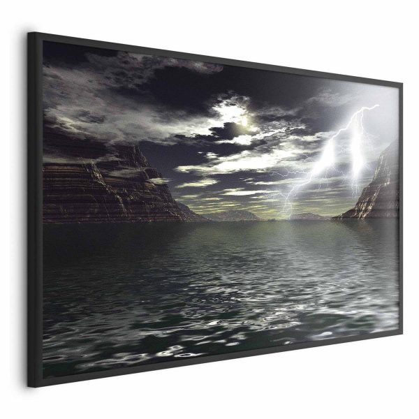 Poster - Storm Over the Lake