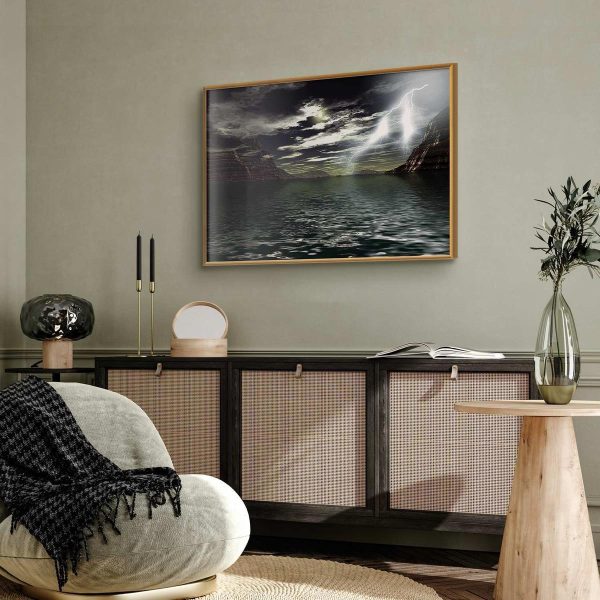 Poster - Storm Over the Lake