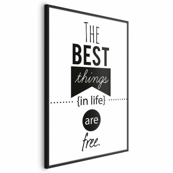 Poster - The Best Things in Life Are Free