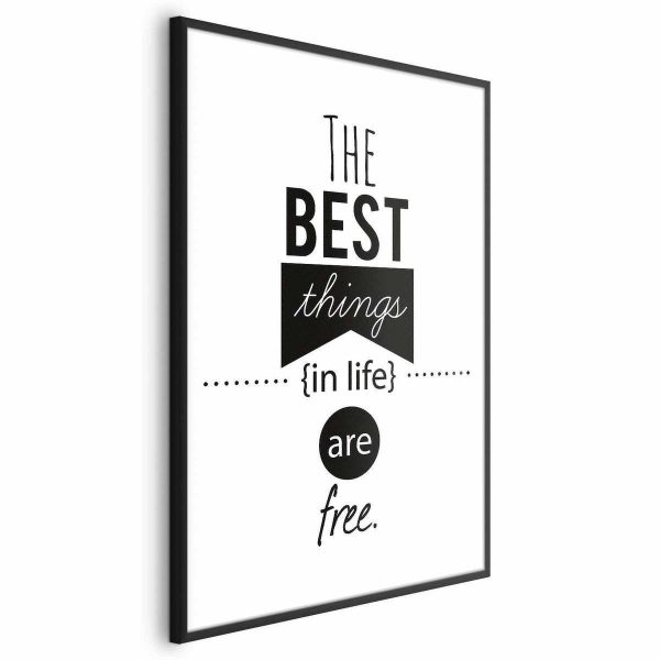 Poster - The Best Things in Life Are Free
