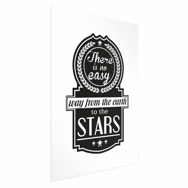Poster - There Is No Easy Way from the Earth to the Stars